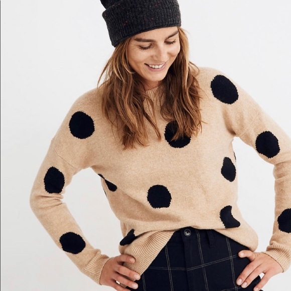 Madewell Sweaters - Madewell dot graystone pullover sweater